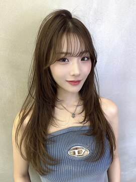 ロンド ストラーダ 心斎橋(Lond strada) くびれヘア×アプリコットオレンジ×美髪［髪質改善/縮毛矯正］