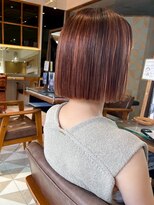 バブ バイネオリーブ(Bab by neolive)&nbsp;ハイライトカラー/アプリコットオレンジ/小顔カット/自由が丘