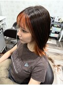 フルインナーカラー/オレンジ/10代/20代/30代