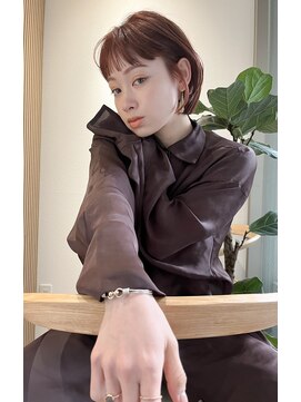 ロンドプロフィール 浦和(Lond profil) 顔まわりレイヤー外ハネ韓国風ヘア髪質改善浦和ボブ