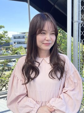 透明感ブラウンロング