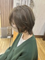 ララ(LALA)&nbsp;ミディアムウルフ、オリーブベージュ