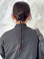 アイウィル(Ai WilL) ヘアセット パーティー カチモリ ツイスト編み 結婚式