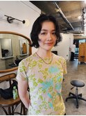 ニュアンスパーマ/ドライパーマ/顔まわりレイヤー/ボブパーマ