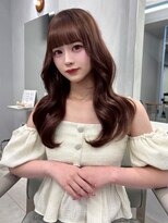 プリアバイポプルス 渋谷(pria by popls)&nbsp;ミディアムレイヤーハッシュカット顔周りレイヤーカット韓国ヘア