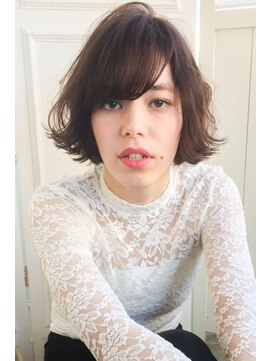 ランプ ヘアー(lamp hair) 黒髪◎外国人風ウェーブ×ラベンダーアッシュ♪No.16