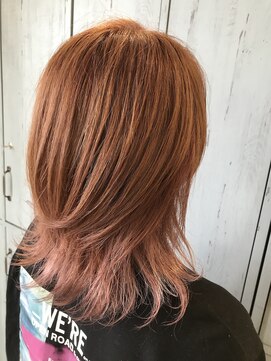 アクロス ヘアーデザイン 溝の口店(across hair design) インナーカラーで桜カラー