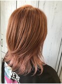 インナーカラーで桜カラー