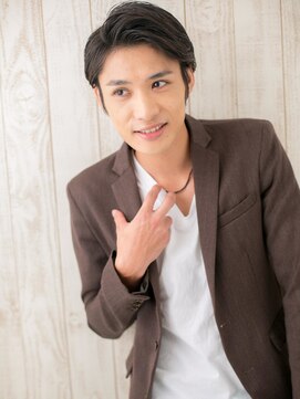 モッズヘア メン 新所沢店(mod's hair men) ビジネスにも！立上げバングなネビージュ七三オールバックC