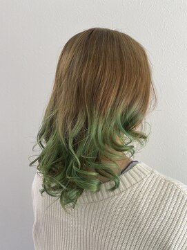 トイロ(TOIRO) beige× yellow green