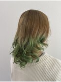 beige× yellow green