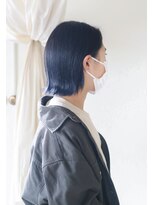 ホワイトルーム(White Room) 【お洒落な黒染め】ダークブルーの暗髪カラー♪