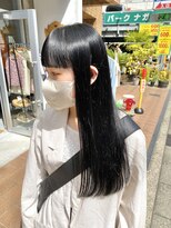 蜃気楼&nbsp;（（（蜃気楼）））光に透ける深いグレーの黒染めカラー