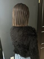 ジアン バイ ミルボン 西宮ガーデンズプラス(GIEN by milbon)&nbsp;切りっぱなしボブ/ハイライト/ベージュ/濱田 実果