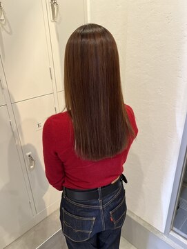 トレ(tre.) ioLu髪質改善ストレート×髪質改善カラー【甲子園口/髪質改善】