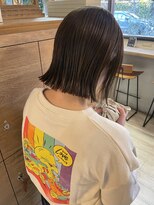 ヘアーアートシフォン 川口東口店(hair art chiffon)&nbsp;切りっぱなし/外ハネ/ベージュ/似合わせカット