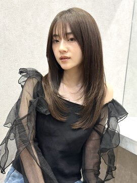 ロンド ロワール 門前仲町(Lond Loire) 韓国レイヤーカット/くびれ巻き/前髪顔周り/セミディ[門前仲町]