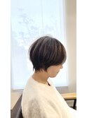 襟足スッキリ丸みショート