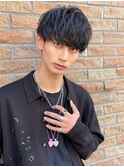 ダークアッシュ・ニュアンスパーマ韓国マッシュ O3