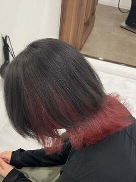 アールシリウス(R,SIRIUS) 赤と黒のアンブレラカラー