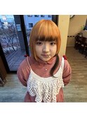 ~ブリーチありのオレンジカラー~
