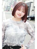 ステラ ヘア デザイン サロン(STELLA hair design salon)&nbsp;ぱっつんボブ　ピンクカラー　アンブレラカラー　S