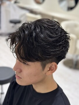 バース 梅田中崎町店(BIRTH) ニュアンスパーマフェザーパーマセンターパートワンカールパーマ