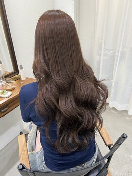 メルシー(merci.) くすみベージュ×ロングレイヤー