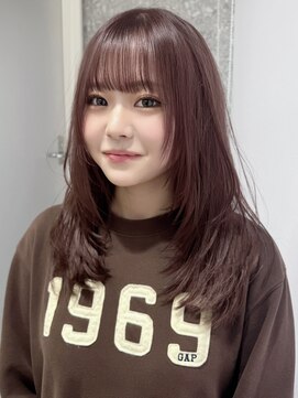 サンク 原宿 表参道(cinq) モカベージュヘーゼルベージュハッシュカットバタフライカット