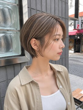 フェイス 石川町 (FACE) ショートカット×白髪ぼかしハイライト
