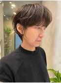 川崎くびれハンサムマッシュショートボブパーマカラー白髪染め