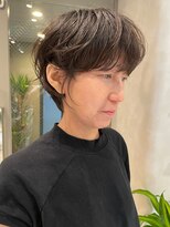 ムクコア(Muk CORE)&nbsp;川崎くびれハンサムマッシュショートボブパーマカラー白髪染め