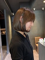 クレオヘアフィーカ(CLEO hair fika) ぽってりボブ 内巻きボブ 面長解消ボブ