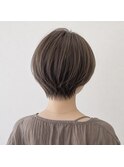 ショートボブ/くびれショート/アッシュブラウン/松山美容室