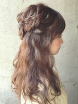 Schritt  ウェーブヘアで作るハーフアップ＊mutsuki