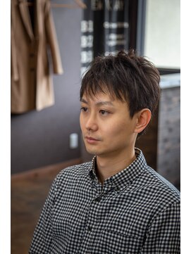 すがなみバーバーショップ 束感ショート