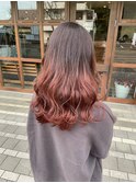strawberry pink hair