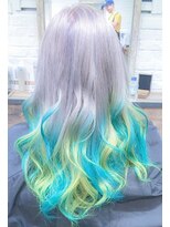 ヘアーエクステンド エフ 渋谷(f)&nbsp;ターコイズイエロー