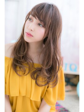 ミック ヘアアンドメイク アップ 駒込店(miq Hair&Make up) 映える！外国人風フェザーバング大人巻き抜け感ヘアb1