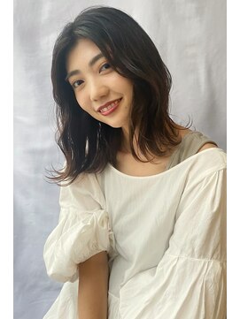 ユニックス Mark Is みなとみらい店(UNIX) 【UNIXみなとみらい】抜け感くびれセミディ#髪質改善#30代40代