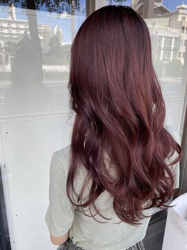 ミニム ヘアー(minim hair) 【minim×日比】ハイトーンカラー　ピンクラベンダー