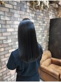 透明感艶髪カラー#ヘルシースタイル/アッシュブラック