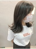 韓国風クビレイヤースタイル☆ダークアッシュ
