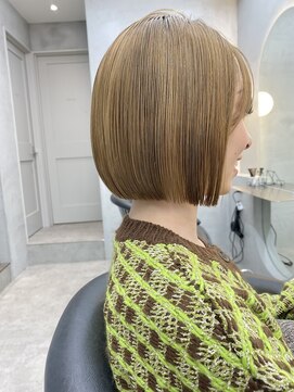 ロンドポレール 北千住(Lond polaire) 【航治郎】美人ボブ/グレージュカラー/ボブウルフ