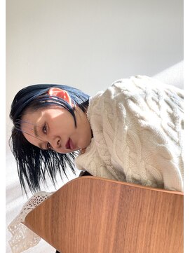 ビューティブロー ビービー(Beauty Blow B.B) 大人ボブケアブリーチダブルカラーブルーアッシュ