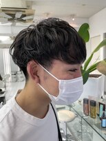 ルートエイチ 市川(Root H) コンマヘアアップバングツーブロックマッシュ束感