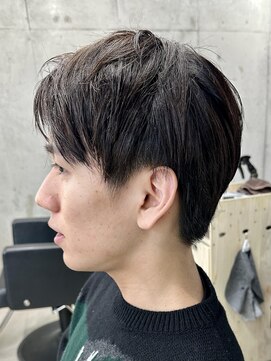 フイ 代々木(Hui) メンズ/アップバング/ツーブロックマッシュ/束感ショート/波巻き