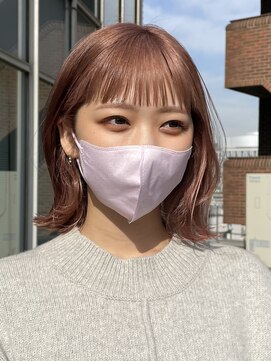 エアー 青山(AIR) ピンクベージュ/外ハネボブ