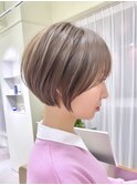 小顔可愛い大人ショートボブ