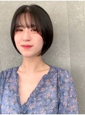 ◇美人ショート 顔周りカット 前髪 ショートボブ 表参道